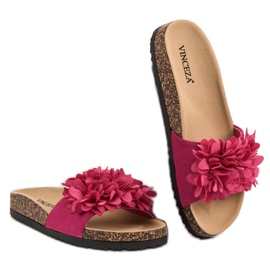 Zapatillas VINCEZA con flores rosado 6