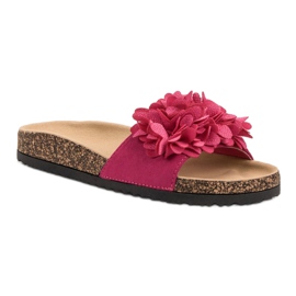 Zapatillas VINCEZA con flores rosado 3