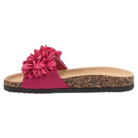 Zapatillas VINCEZA con flores rosado 4