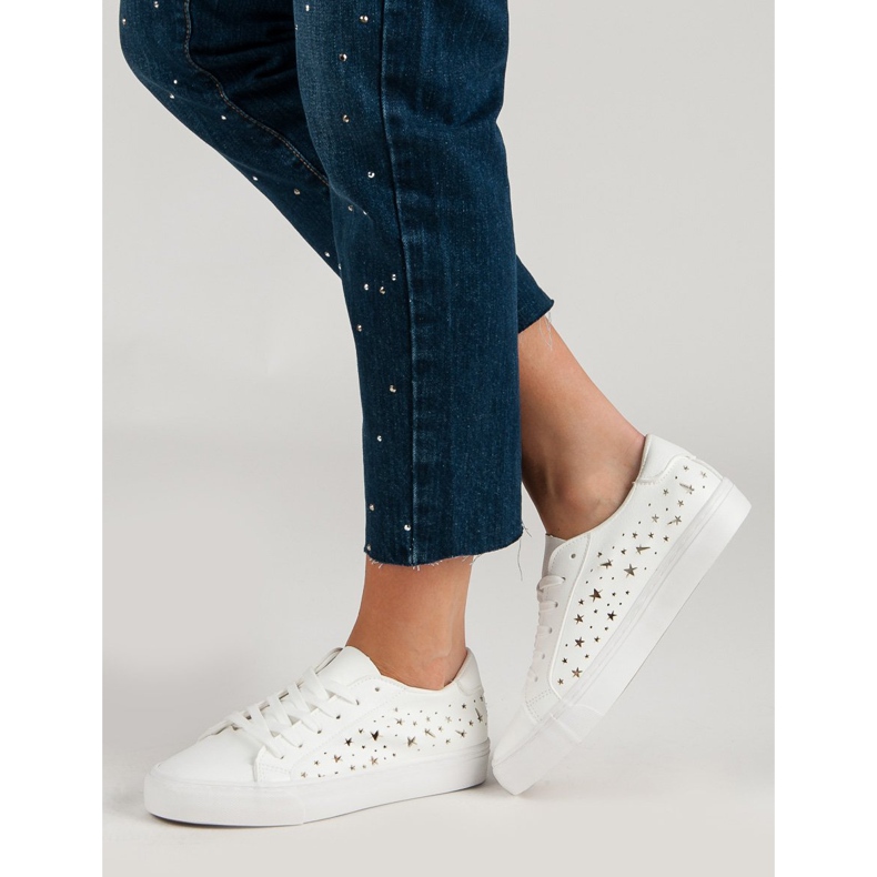 J. Star Zapatillas bajas con estrellas blanco 1