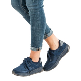 Ideal Shoes Calzado deportivo sin cordones azul 2