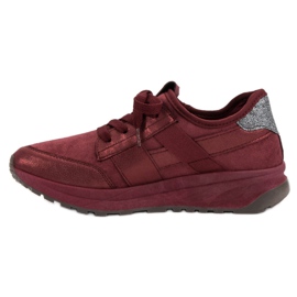 Ideal Shoes Calzado deportivo sin cordones rojo 6