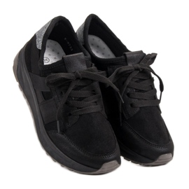 Ideal Shoes Calzado deportivo sin cordones negro 6
