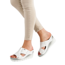 Sandalias de cuña VINCEZA gris 4