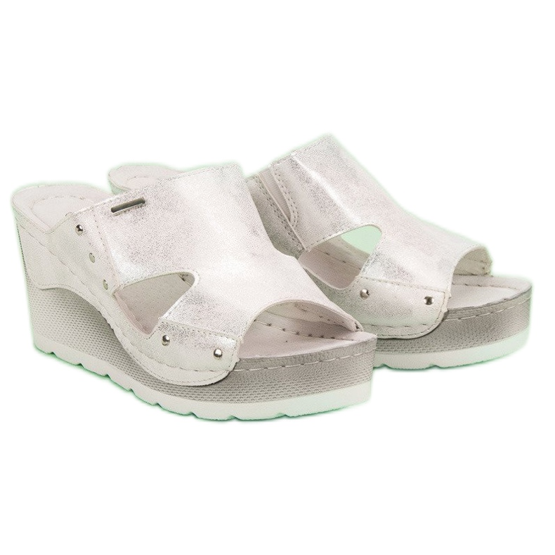 Sandalias de cuña VINCEZA gris 2