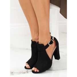 Zapatos de salón con dedo abierto negro 368-2 Negro 1 Zapatos de salón con dedo abierto negro 368-2 Negro 1