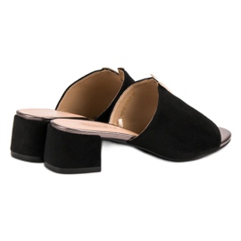 Pantuflas VINCEZA de ante negro 5