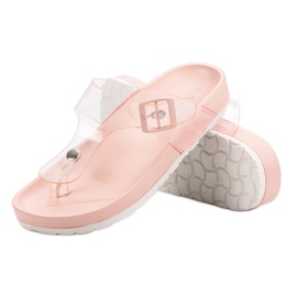Seastar Chanclas transparentes rosado 4