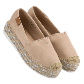 Forever Folie Alpargatas beige en la plataforma 3
