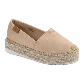 Forever Folie Alpargatas beige en la plataforma 4