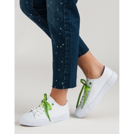Yes Mile Zapatillas blancas de moda blanco 4