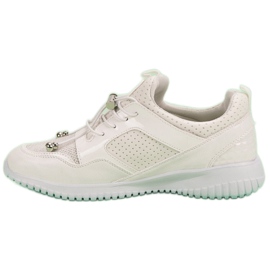 Zapatos deportivos con cordón blanco 5