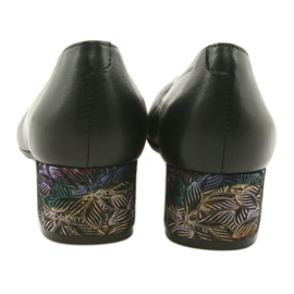 Arka Bombas de cuero para mujeres negras 5627 negro 5 Arka Bombas de cuero para mujeres negras 5627 negro 5