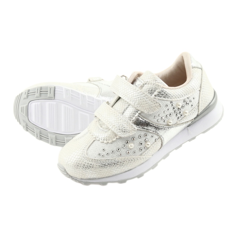 Deportivo chicas American Club ES19 plata blanco gris 5