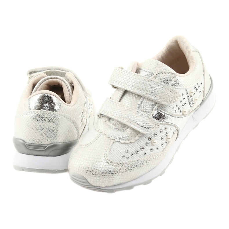 Deportivo chicas American Club ES19 plata blanco gris 4