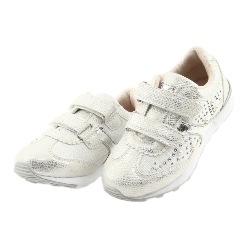 Deportivo chicas American Club ES19 plata blanco gris 3