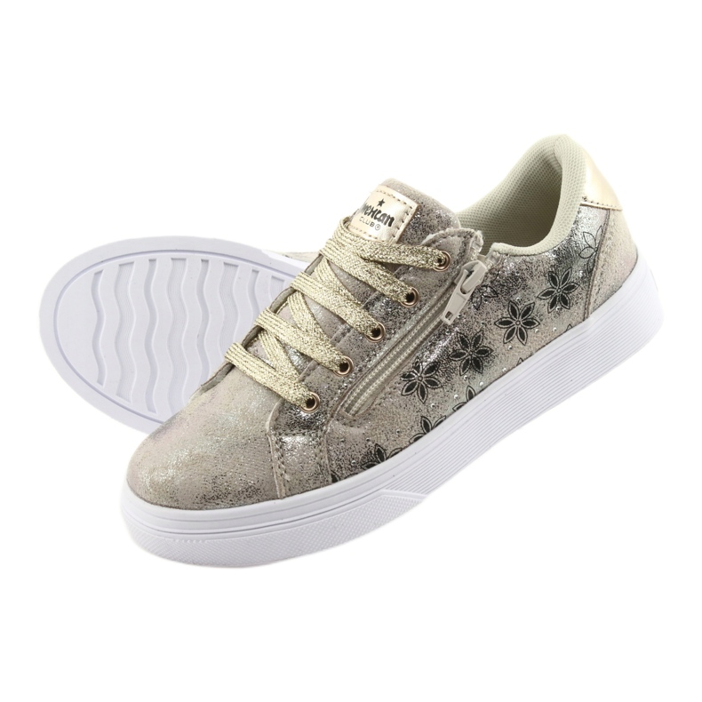 Slider dorado deportivo para niñas American Club ES13 negro amarillo 5