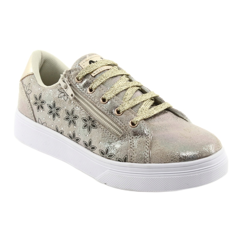 Slider dorado deportivo para niñas American Club ES13 negro amarillo 1