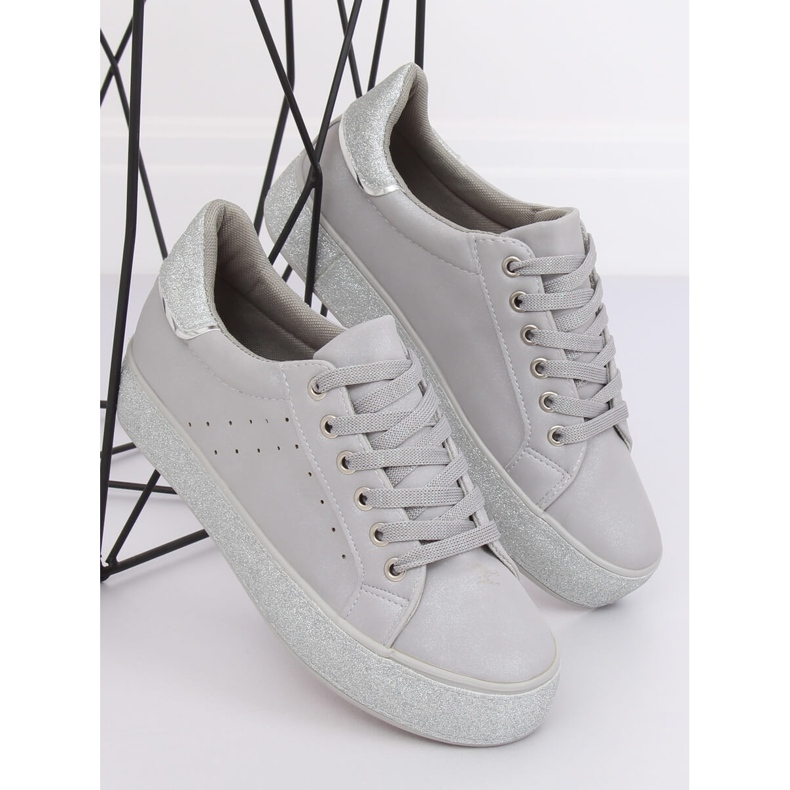 Gris Zapatillas de mujer grises R249 2