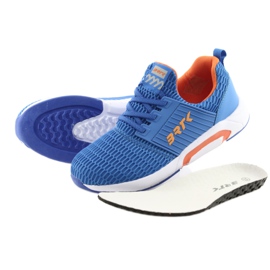 Bartek 55110 Zapatillas deportivas azules sin cordones naranja 5