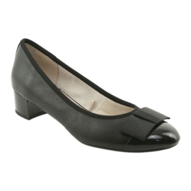 Salón de mujer con lazo Caprice 22307 negro 2