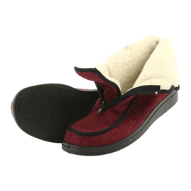 Zapatos mujer befado pu 996D005 burdeos rojo 5