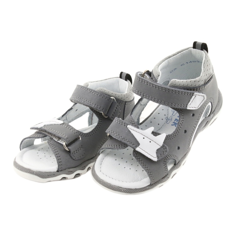 Sandalias niño nabos Bartek 51489 gris blanco 3
