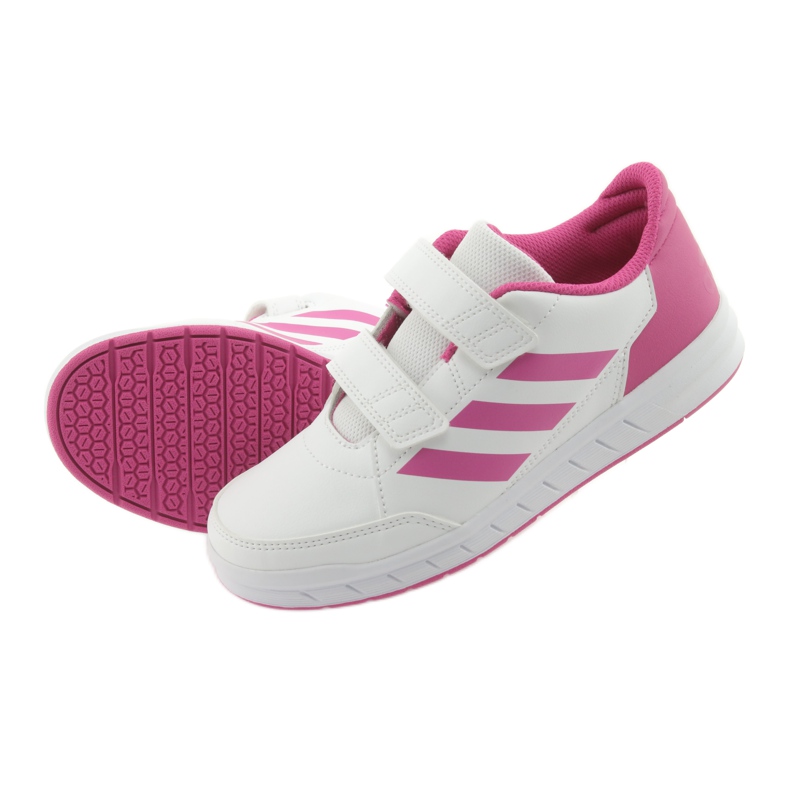 Zapatillas Adidas AltaSport CF K Jr D96828 blanco rosado 5