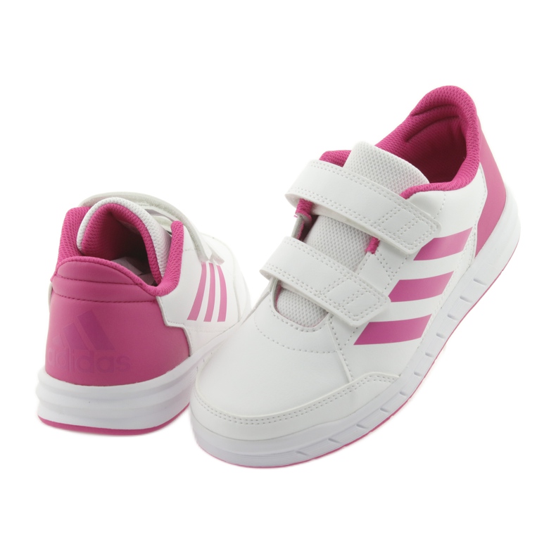 Zapatillas Adidas AltaSport CF K Jr D96828 blanco rosado 4