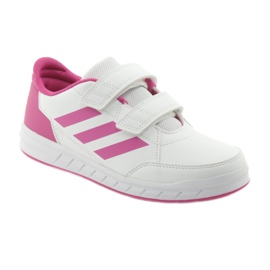 Zapatillas Adidas AltaSport CF K Jr D96828 blanco rosado 1