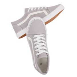 Gris Zapatillas de mujer grises BL117P Gris 2