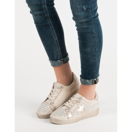 Bestelle Zapatos deportivos con diamantes de imitación marrón 1
