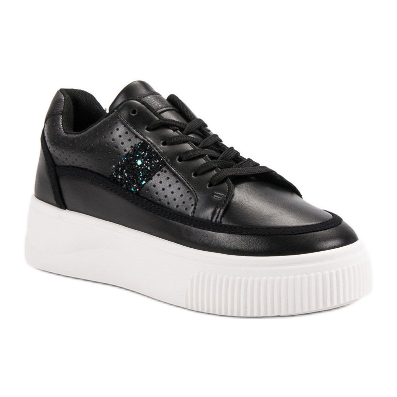 Creepers negras con purpurina negro 1