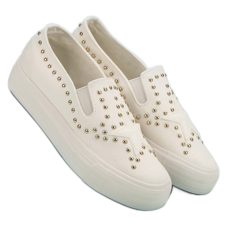 J. Star Zapatillas sin cordones con una estrella blanco 2