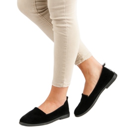Zapatos sin cordones para mujer negro 6