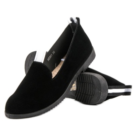 Zapatos sin cordones para mujer negro 2