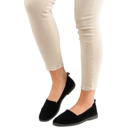 Zapatos sin cordones para mujer negro 5