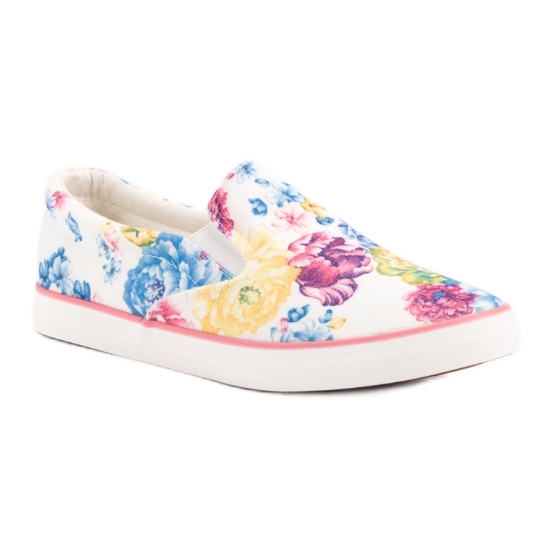 Yes Mile Slipony en flores blanco multicolor 1 Yes Mile Slipony en flores blanco multicolor 1
