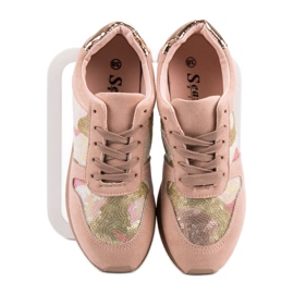 Seastar Zapatos deportivos con lentejuelas rosado 4