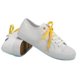 Yes Mile Zapatillas blancas de moda blanco 1 Yes Mile Zapatillas blancas de moda blanco 1
