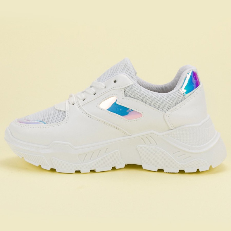 Zapatillas Blancas Con Efecto Holo blanco 1