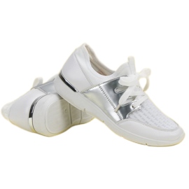 Calzado deportivo sin cordones blanco 2