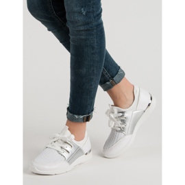 Calzado deportivo sin cordones blanco 4
