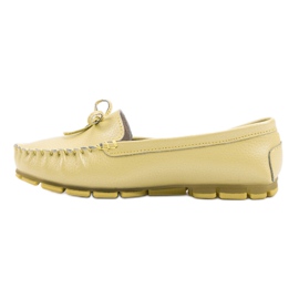 Filippo Mocasines de piel con lazo amarillo 1 Filippo Mocasines de piel con lazo amarillo 1