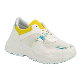 SHELOVET Zapatillas cómodas blanco 3