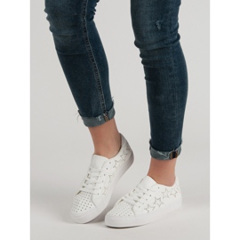J. Star Deportivas Caladas Con Estrellas blanco 6