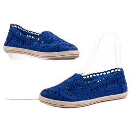 Sweet Shoes Alpargatas de encaje azules 1