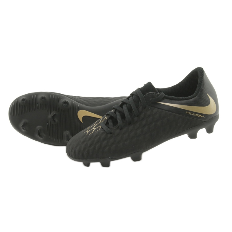 Botas de fútbol Nike Hypervenom Phantom 3Club FG Jr AJ4146-090 negro 5