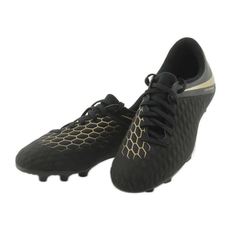 Botas de fútbol Nike Hypervenom Phantom 3Club FG Jr AJ4146-090 negro 3