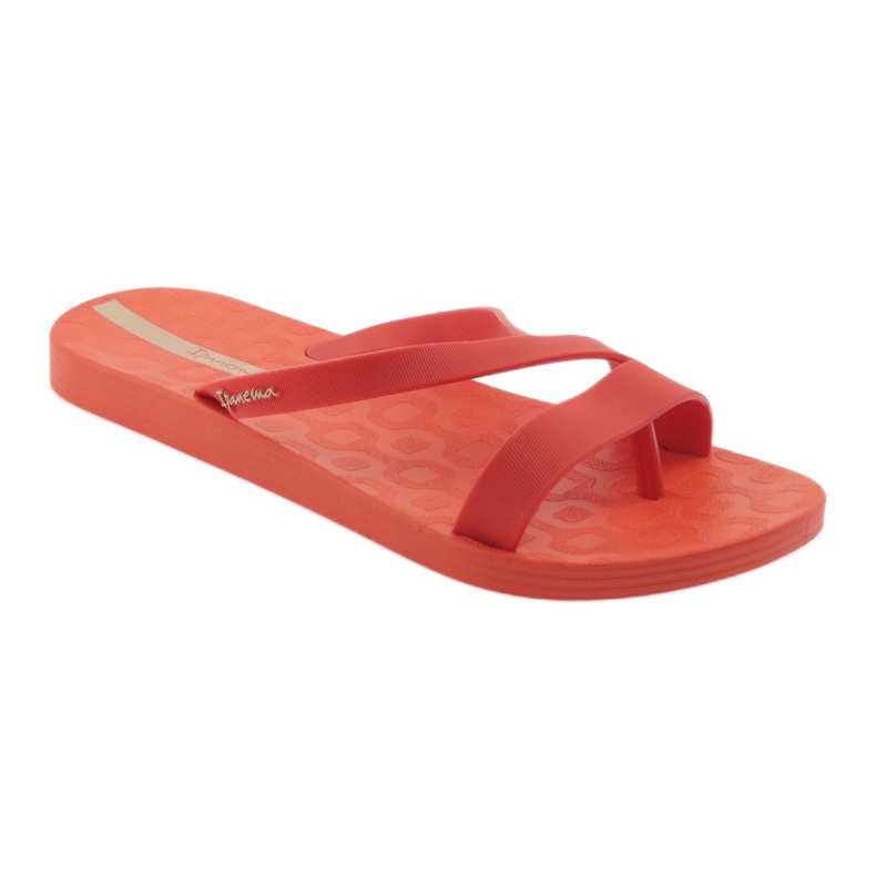 Ipanemai folla de mujer -flops 26263 rojo 1